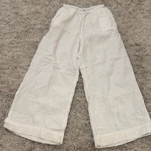 Aritzia little moon White Wide-Leg Pants